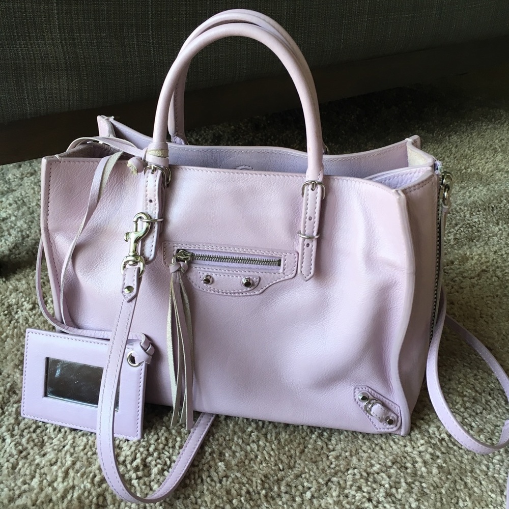 Balenciaga light purple purse